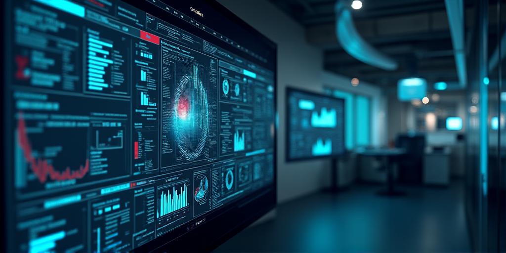 Panel de control de inteligencia artificial y analitica, mostrando gráficos y datos
